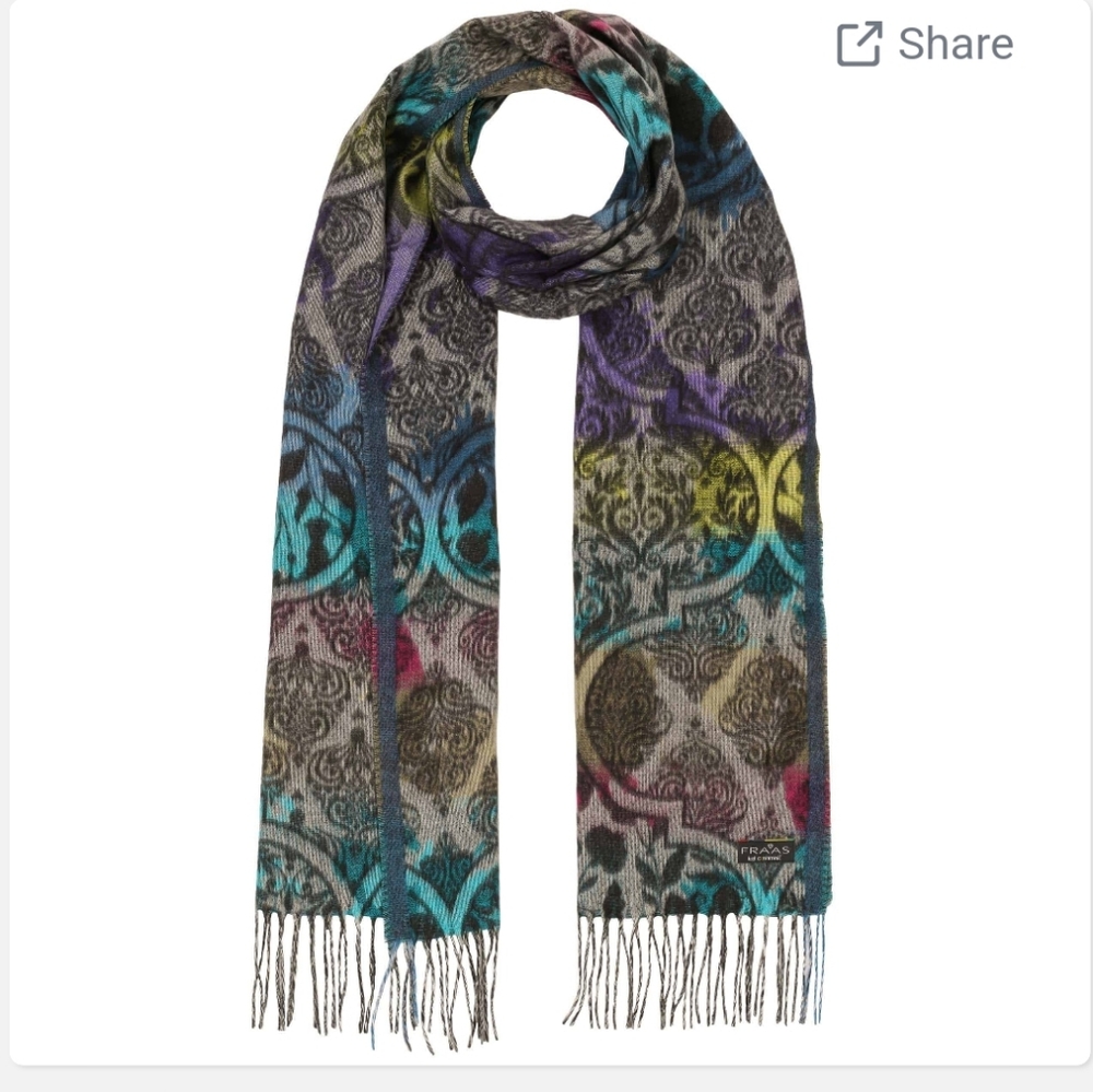 Nwt Fraas Germany cashmink mandala scarf